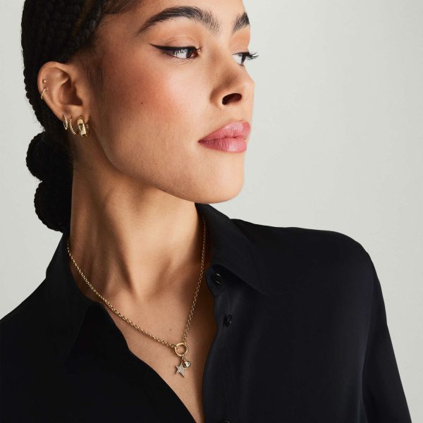 Rolo Chain Charm Necklace - Image 3