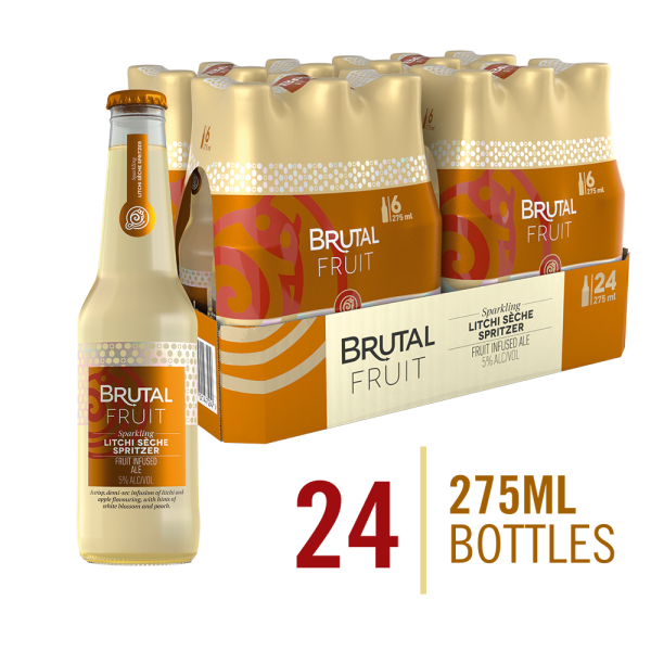 Brutal Fruit Litchi Seche Spritzer 24 x 275ml Bottles